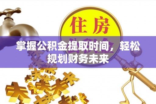 乌鲁木齐掌握公积金提取时间，轻松规划财务未来