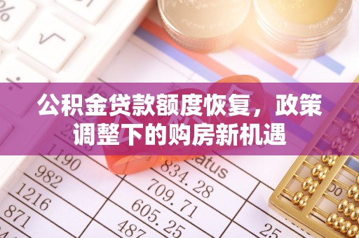 乌鲁木齐公积金贷款额度恢复，政策调整下的购房新机遇